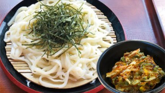 ざるうどん　＋　ミニかき揚げ丼
